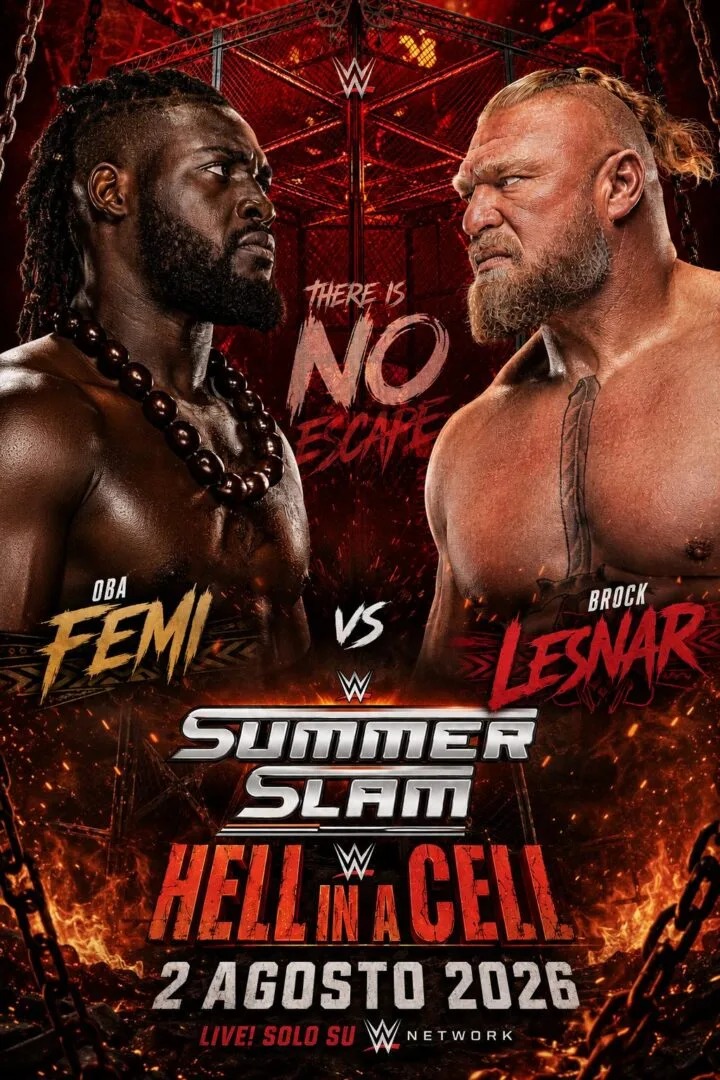 Wwe: Oba vs Lesnar Hell in a Cell, Reigns vs Rollins ufficiale.
